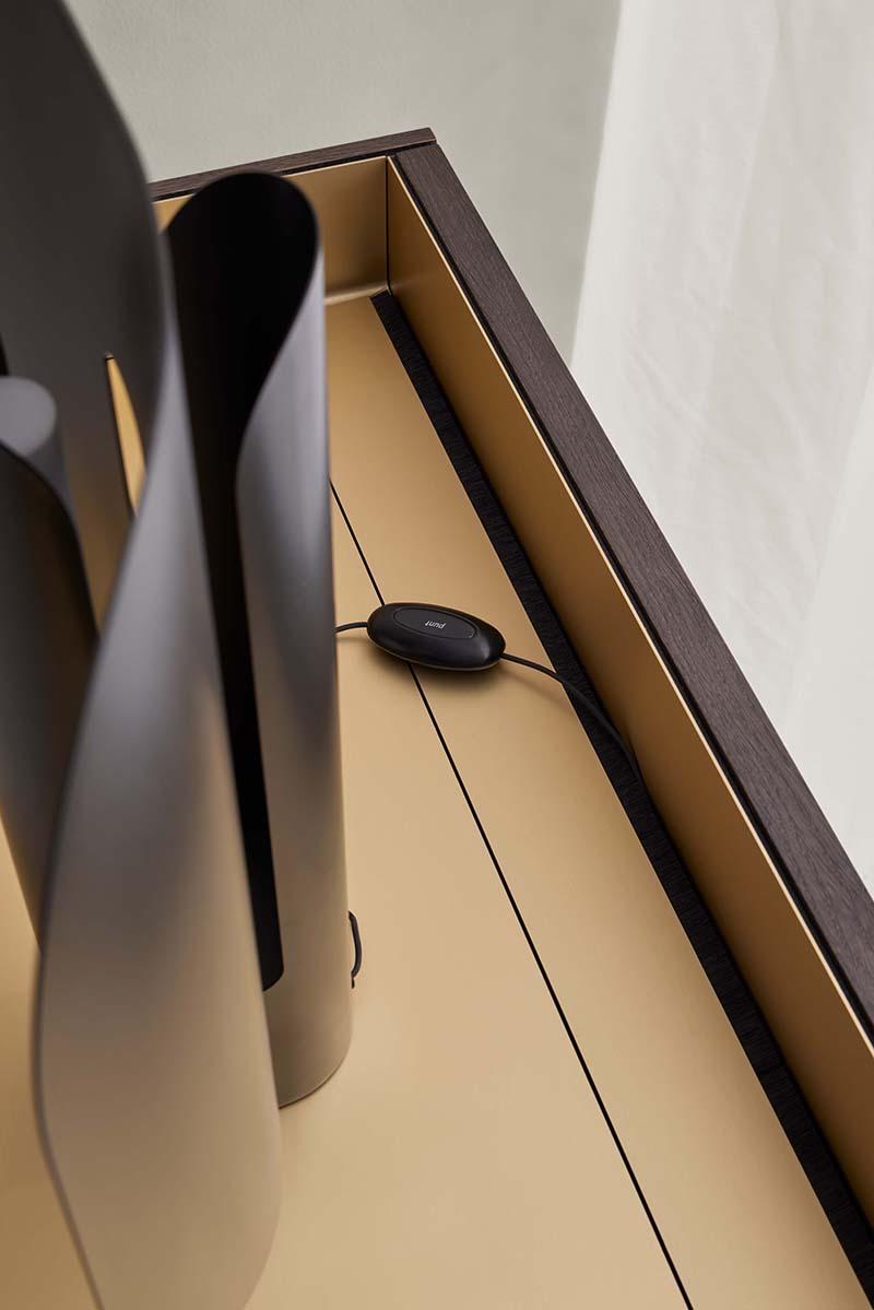 PUNT MOBLES buffet meuble STOCKHOLM avec 3 portes STH303 avec la base H 29 cm