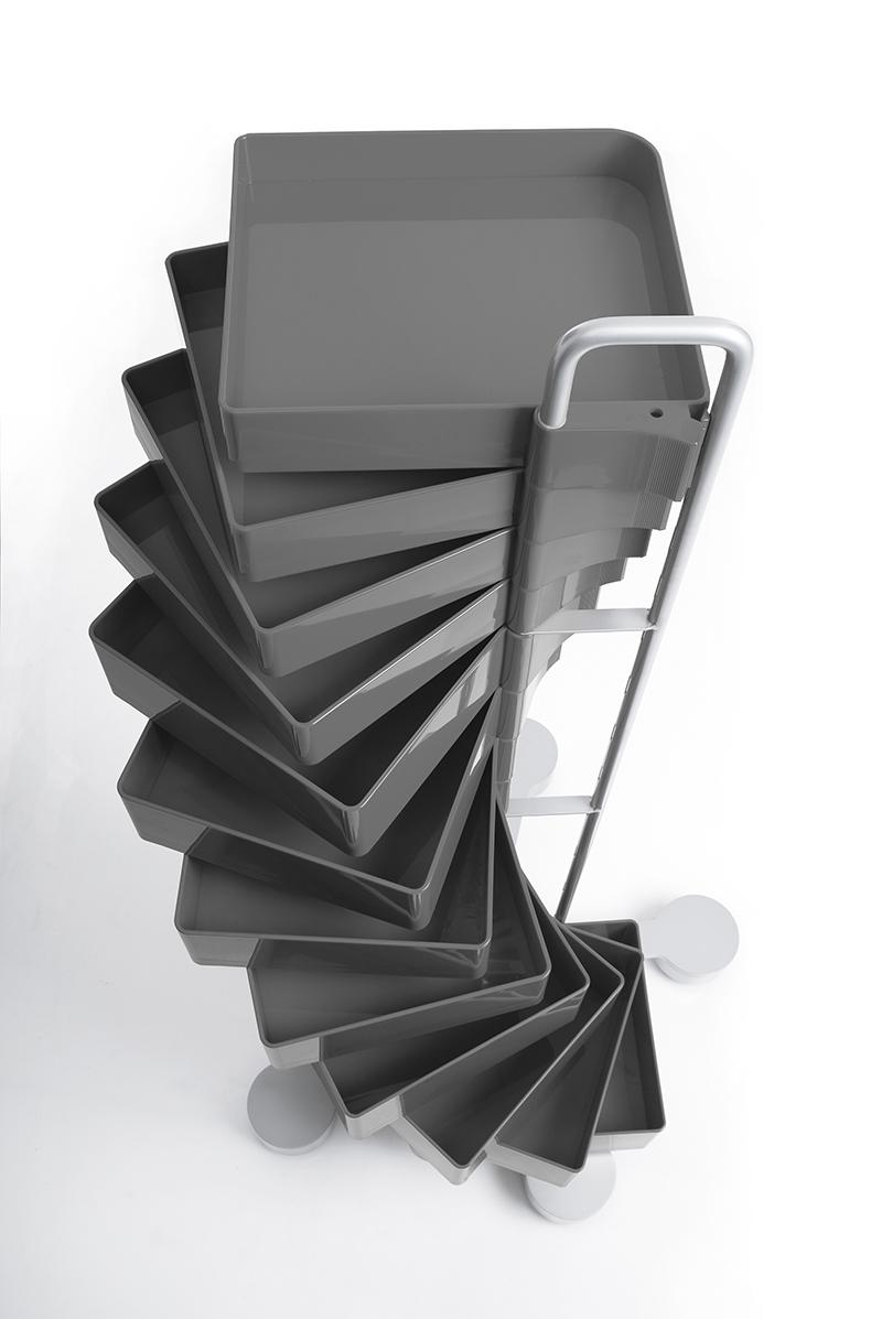 B-LINE conteneur à roulettes SPINNY avec 12 tiroirs