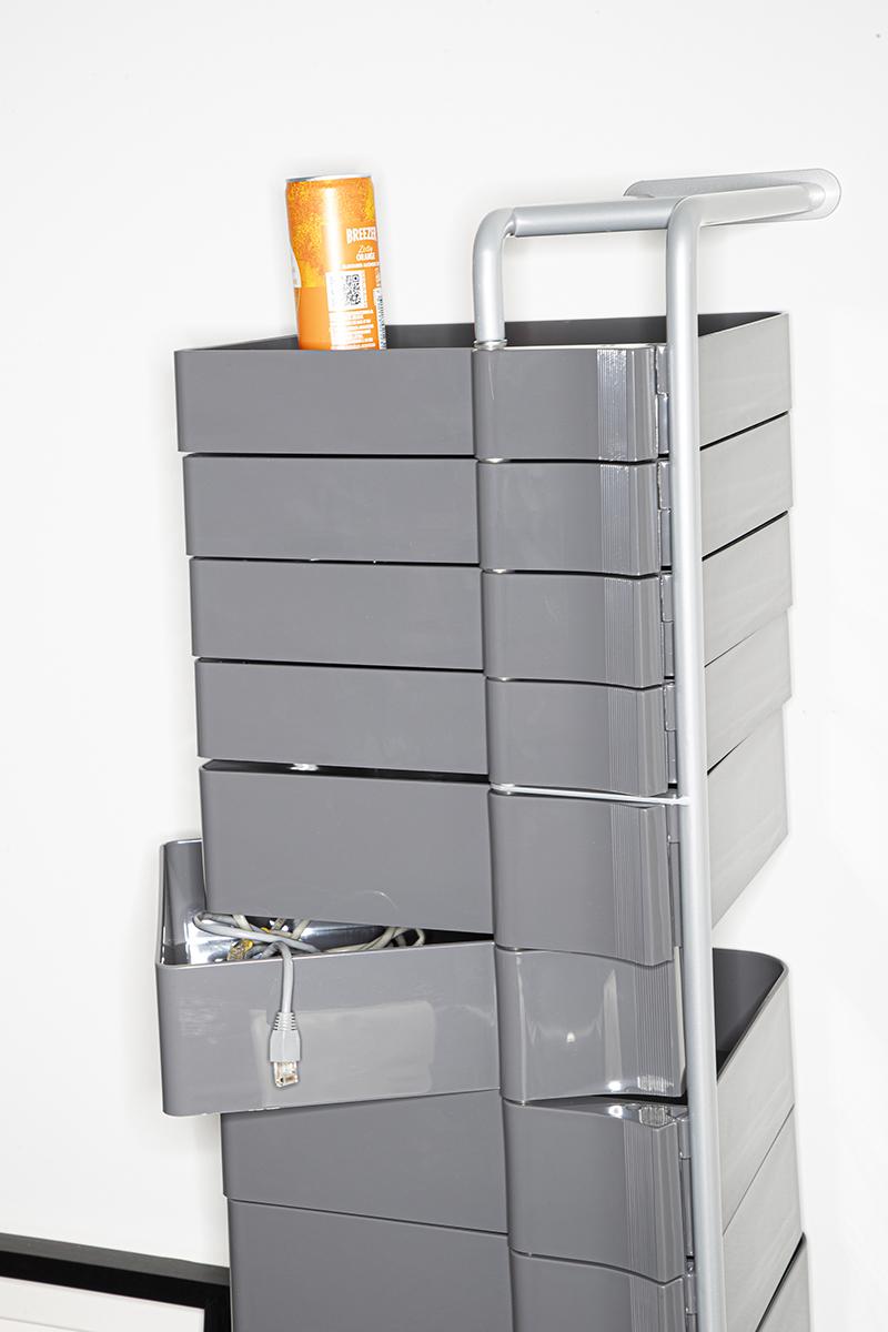 B-LINE conteneur à roulettes SPINNY avec 12 tiroirs