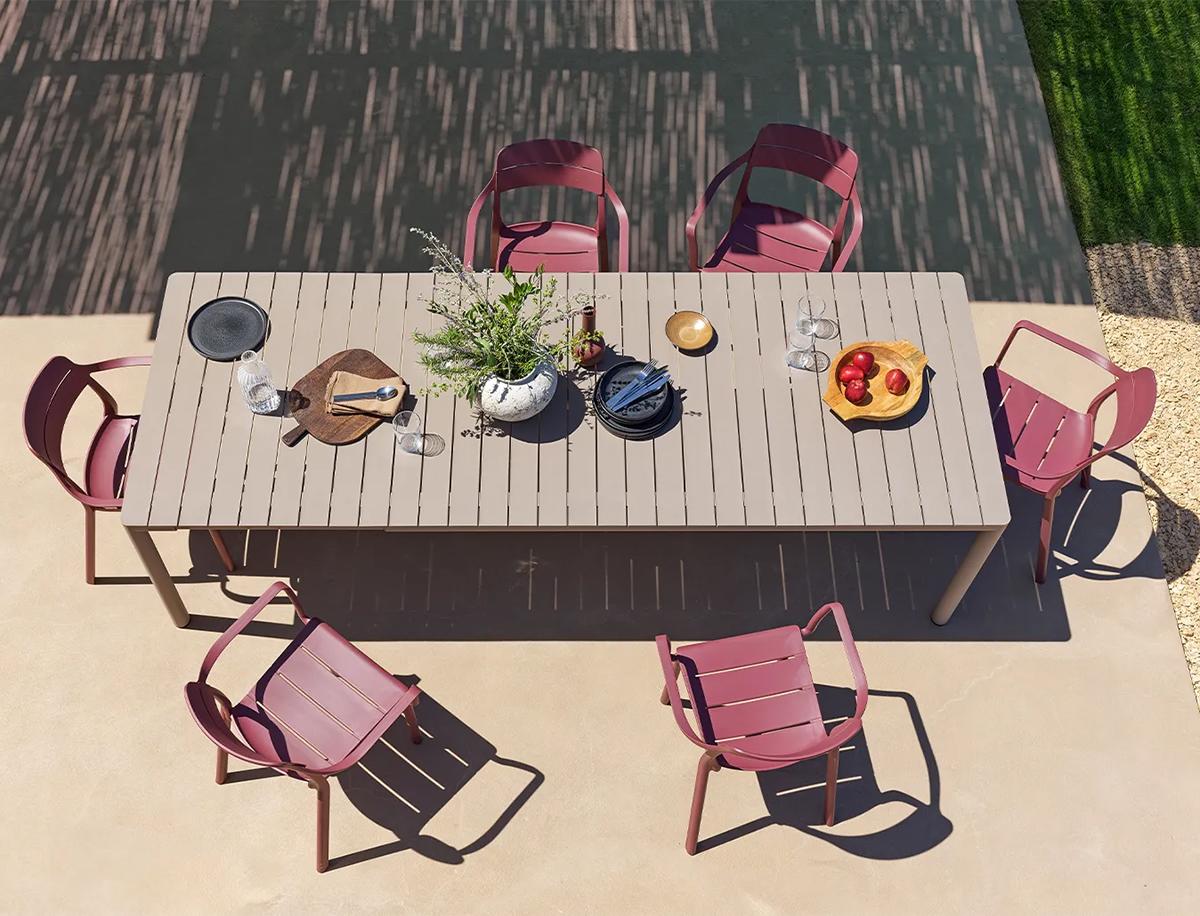 NARDI set de 4 chaises d'extérieur CASSIA ARMCHAIR