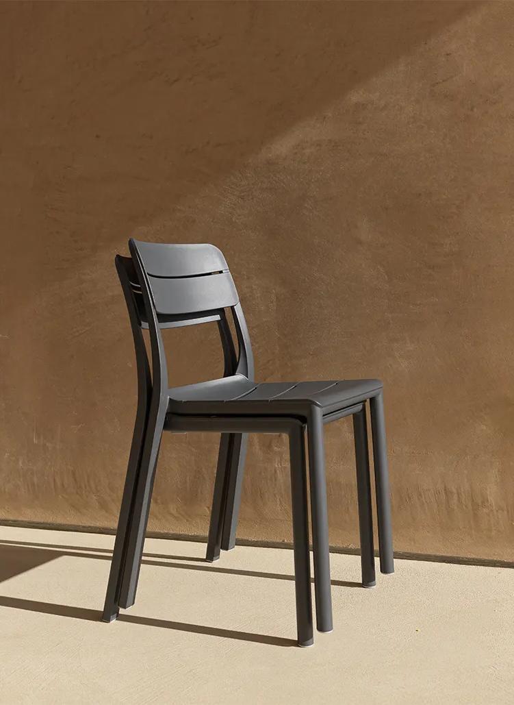 NARDI set de 4 chaises d'extérieur CASSIA BISTROT