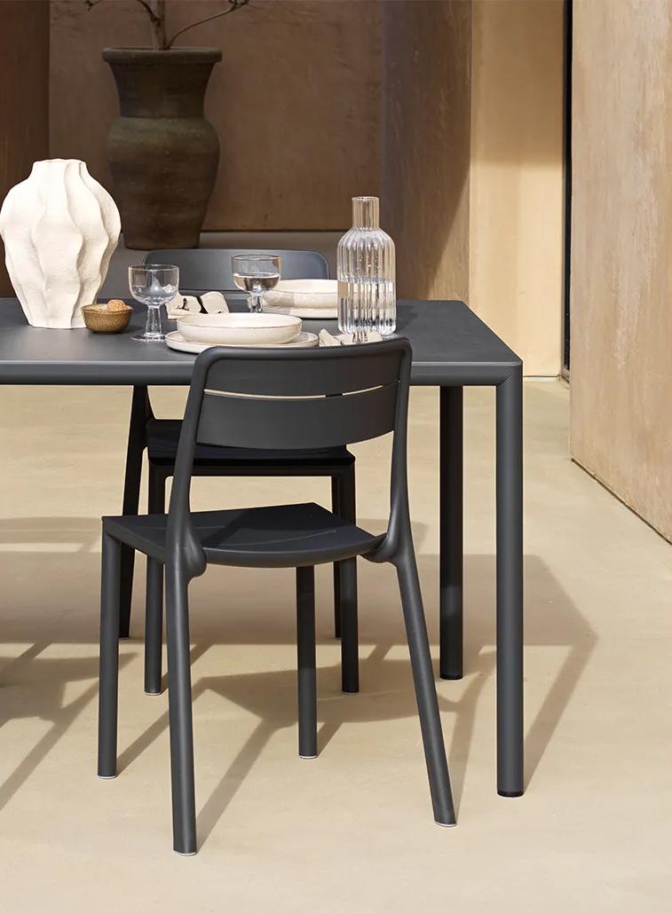 NARDI set de 4 chaises d'extérieur CASSIA BISTROT