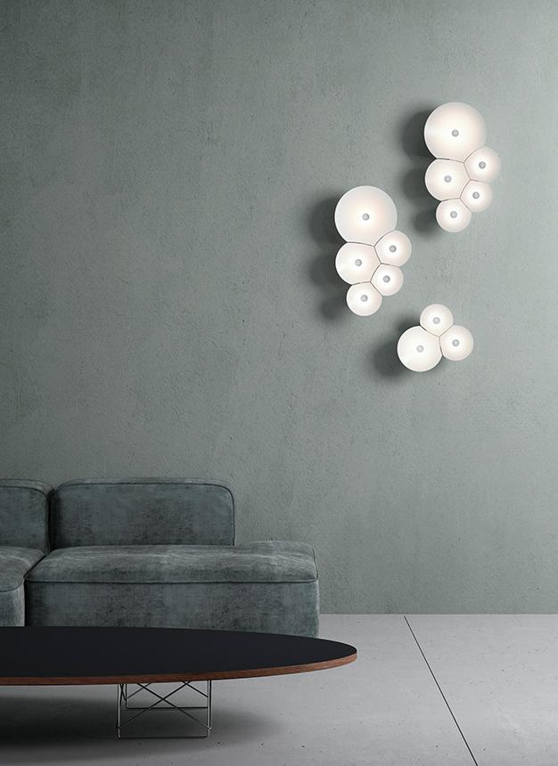 LUCEPLAN lampe murale applique ou au plafond BULBULLIA D95A3