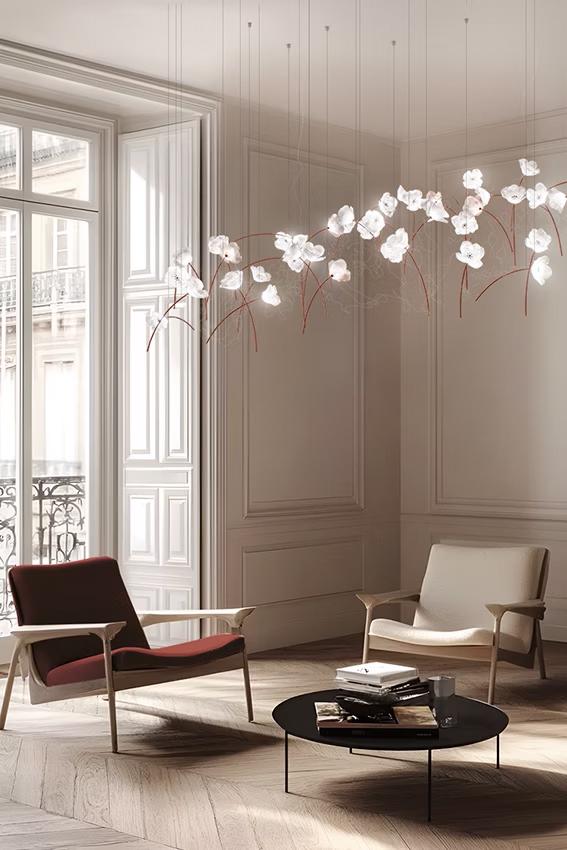 SLAMP lampe à suspension POPPY 14 MODULES