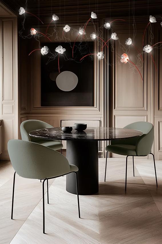 SLAMP lampe à suspension POPPY 7 MODULES