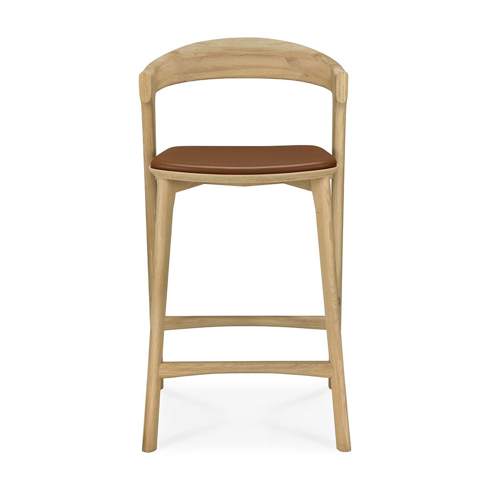 ETHNICRAFT tabouret avec coussin BOK