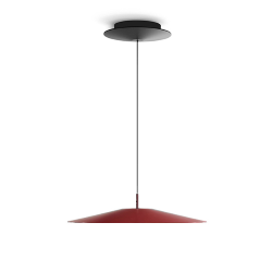 LUCEPLAN lampe à suspension KOINÈ rouge 2700K Ø 37 cm dimmer à coupure de phase