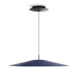 LUCEPLAN lampe à suspension KOINÈ bleu 2700K Ø 55 cm dimmer à coupure de phase