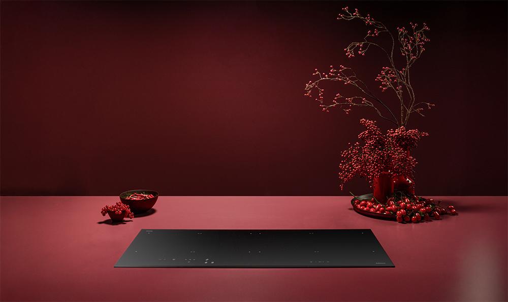 FALMEC plaque à induction 89x40 cm NOIR OPAQUE avec Dialogue System