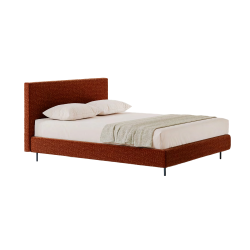 BOLZAN lit deux personnes METROPOLITAN pour matelas 160 x 200 cm avec base H 21 cm et boîte de rangement
