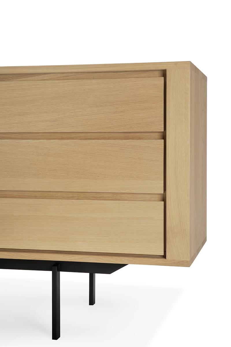 ETHNICRAFT buffet SHADOW avec 3 portes et 3 tiroirs