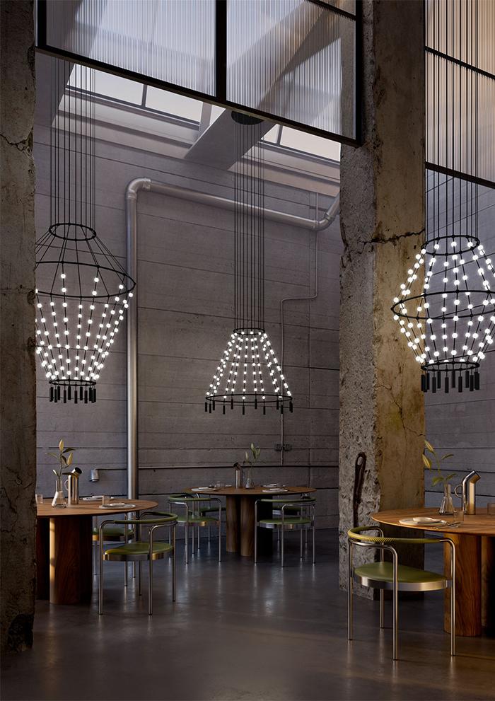 MARTINELLI LUCE lampe à suspension MULTIDOT composition 1