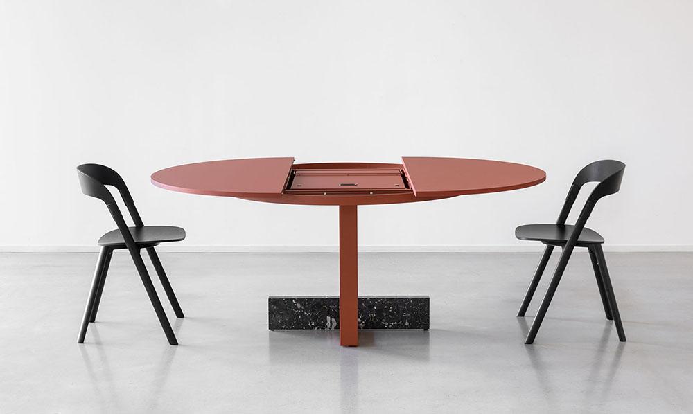 MAGIS table extensible ronde Pied-à-terre