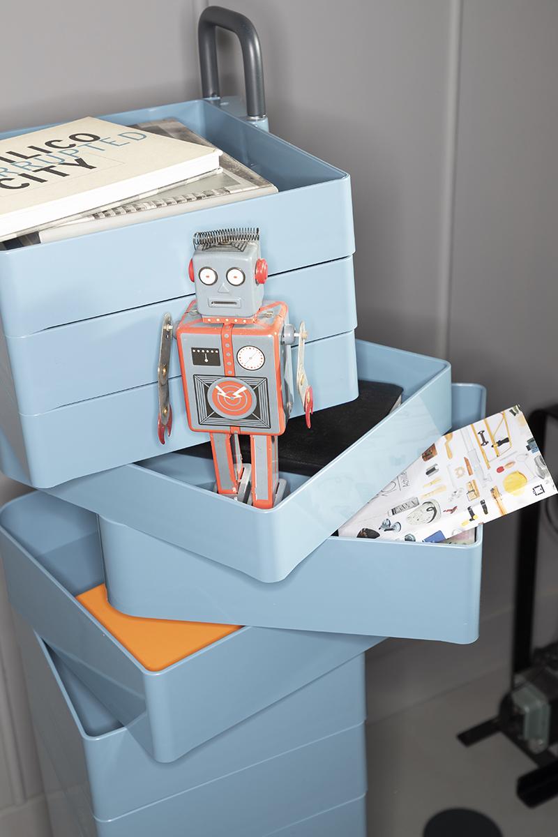 B-LINE conteneur à roulettes SPINNY avec 12 tiroirs