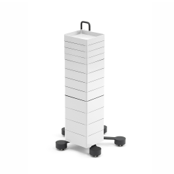 B-LINE conteneur à roulettes SPINNY avec 12 tiroirs