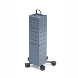 B-LINE conteneur à roulettes SPINNY avec 12 tiroirs