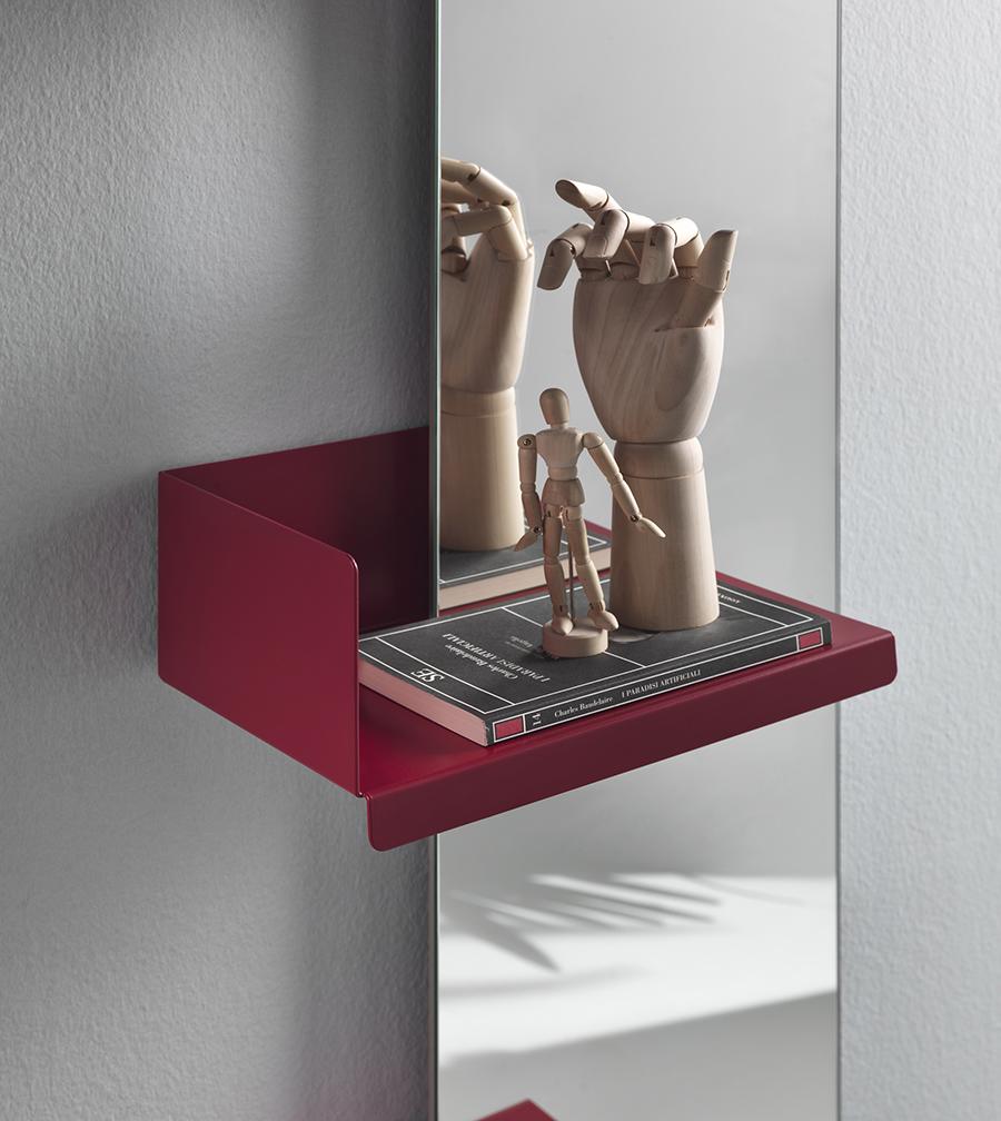 MEME DESIGN miroir murale avec 3 étagères CACTUS COMPLETO