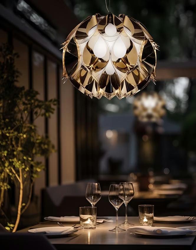 SLAMP lampe à suspension FLORA GOLD