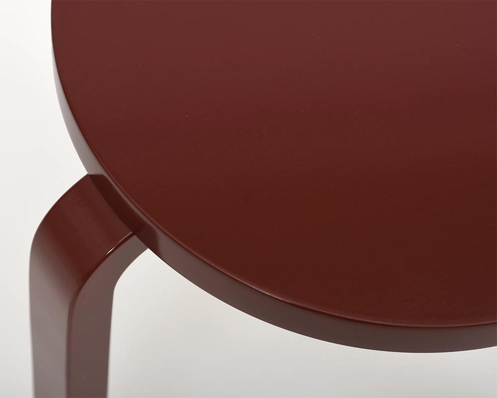 ARTEK sgabello STOOL 60 BURGUNDY LACQUARED