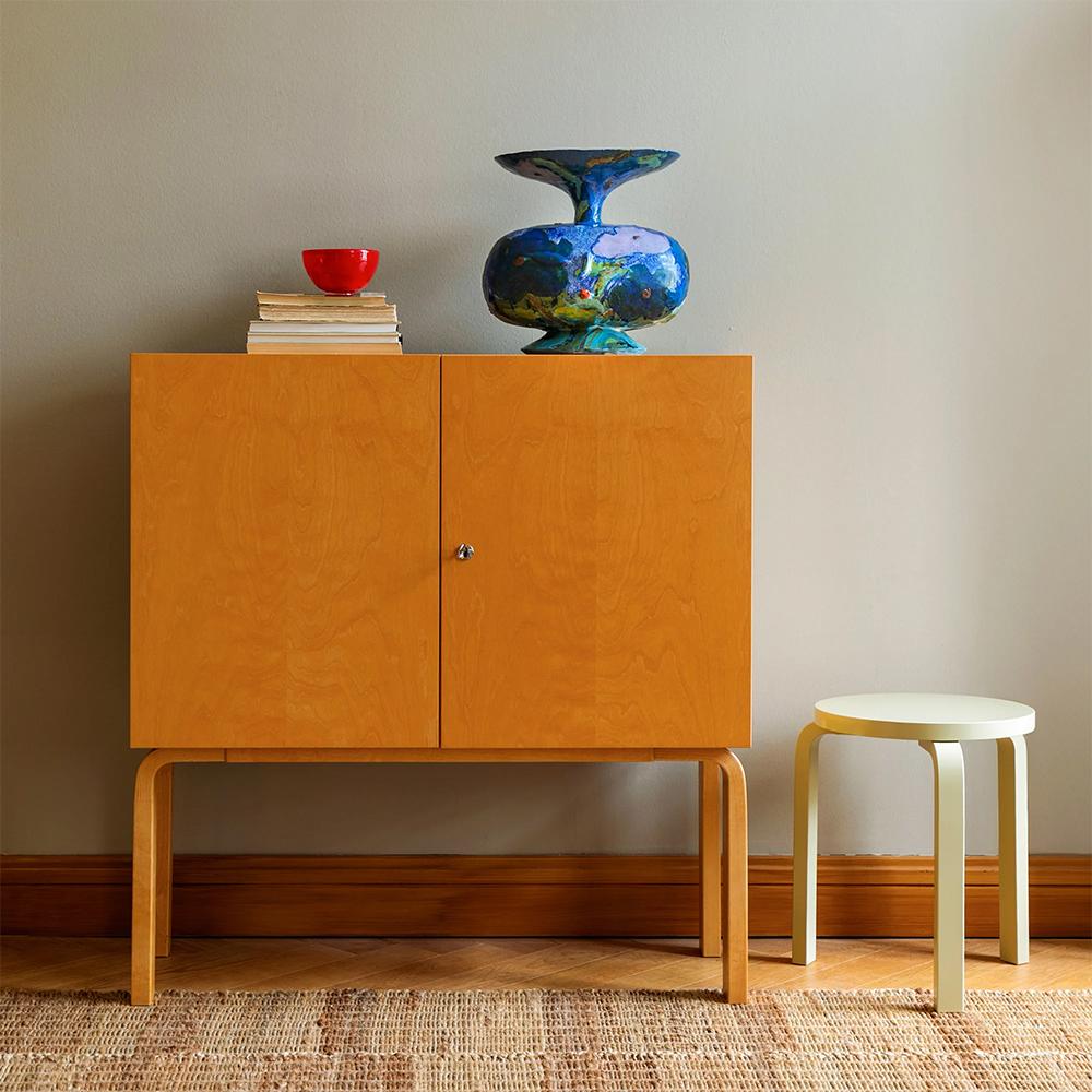 ARTEK sgabello STOOL 60 STRAW LACQUARED