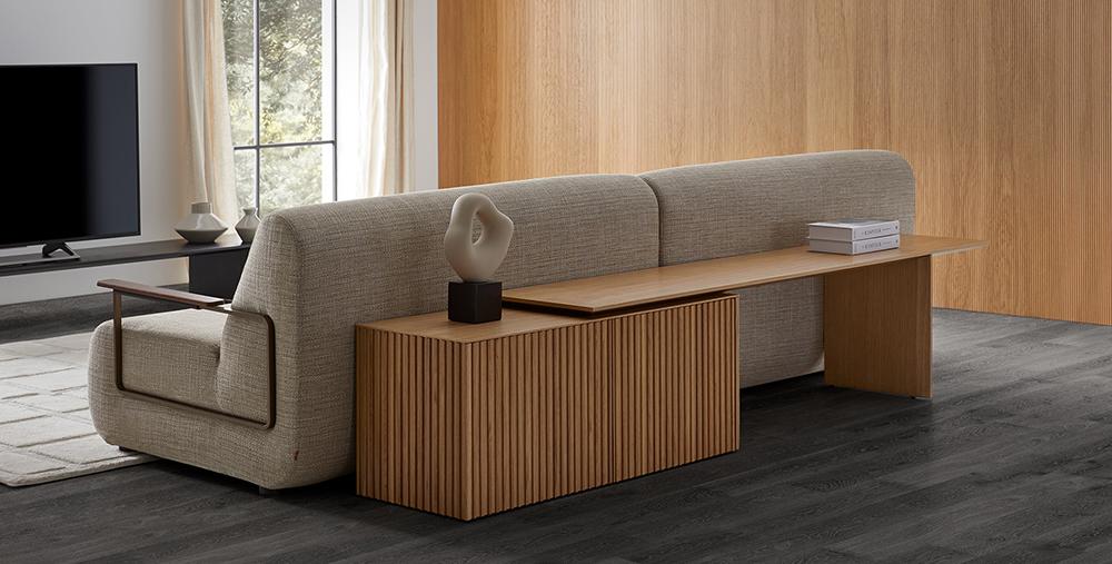 PUNT MOBLES buffet meuble VELASCA avec 2 portes avec plateau 165 cm