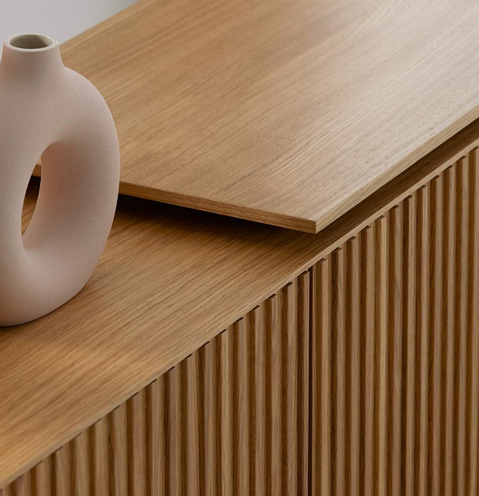 PUNT MOBLES buffet meuble VELASCA avec 3 portes avec plateau 165 cm