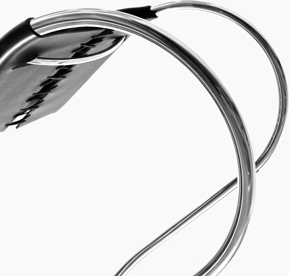 KNOLL chaise sans accoudoirs MR recouverte de cuir