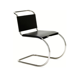 KNOLL chaise sans accoudoirs MR recouverte de cuir