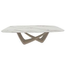 BONTEMPI table fixe tonneau avec structure sable BACH 53.76 250x120 cm