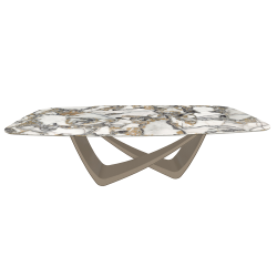 BONTEMPI table fixe tonneau avec structure sable BACH 53.76 250x120 cm