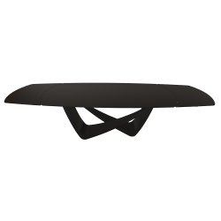 BONTEMPItable extensible en tonneau avec structure noire matte BACH 53.79 300/250/200x106 cm