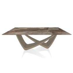 BONTEMPI table fixe rectangulaire avec structure sable BACH 53.80 200x100 cm