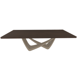 BONTEMPI table fixe rectangulaire avec structure sable BACH 53.82 250x100 cm