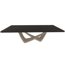 BONTEMPI table fixe rectangulaire avec structure sable BACH 53.82 250x100 cm
