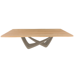 BONTEMPI table fixe rectangulaire avec structure sable BACH 53.82 250x100 cm