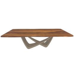BONTEMPI table fixe rectangulaire avec structure sable BACH 53.82 250x100 cm