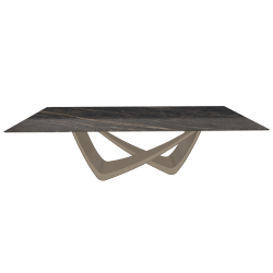 BONTEMPI table fixe rectangulaire avec structure sable BACH 53.82 250x100 cm