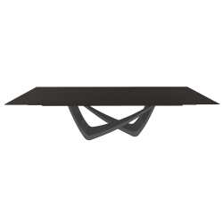 BONTEMPI table extensible rectangulaire avec structure anthracite BACH 53.85 290/240/190x100 cm