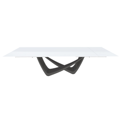 BONTEMPI table extensible rectangulaire avec structure anthracite BACH 53.85 290/240/190x100 cm