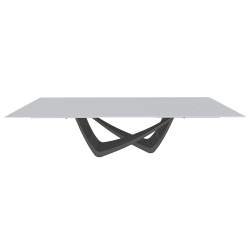 BONTEMPI table extensible rectangulaire avec structure anthracite BACH 53.85 290/240/190x100 cm