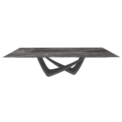 BONTEMPI table extensible rectangulaire avec structure anthracite BACH 53.85 290/240/190x100 cm