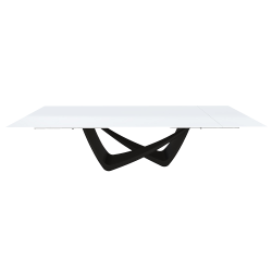BONTEMPI table extensible rectangulaire avec structure noire matte BACH 53.85 290/240/190x100 cm