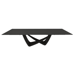 BONTEMPI table extensible rectangulaire avec structure noire matte BACH 53.85 290/240/190x100 cm