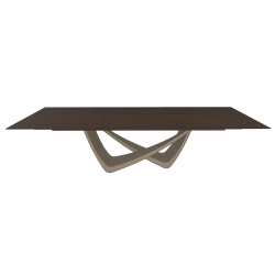 BONTEMPI table extensible rectangulaire avec structure sable BACH 53.85 290/240/190x100 cm