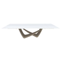 BONTEMPI table extensible rectangulaire avec structure sable BACH 53.85 290/240/190x100 cm