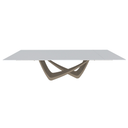 BONTEMPI table extensible rectangulaire avec structure sable BACH 53.85 290/240/190x100 cm