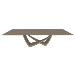 BONTEMPI table extensible rectangulaire avec structure sable BACH 53.85 290/240/190x100 cm