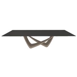 BONTEMPI table extensible rectangulaire avec structure sable BACH 53.85 290/240/190x100 cm