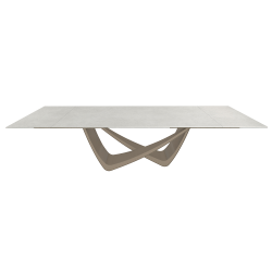 BONTEMPI table extensible rectangulaire avec structure sable BACH 53.85 290/240/190x100 cm