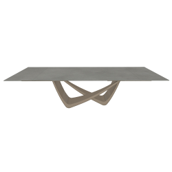 BONTEMPI table extensible rectangulaire avec structure sable BACH 53.85 290/240/190x100 cm